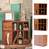 Desktop Wood Organize Boxes w/Tissue Box Cosmetics Box Storage Cabinet