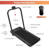 2 in 1 Walking Machine Treadmill Folding Electric Running Jogging Exercise Home