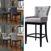 Grey Dining Stools Bar Stools Bar Chairs Grey Stool Padded Seat High Leg UK