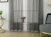VEGAS Sparkle Diamante Glitz Voile Curtain Tab Top Glitter Panel GREY 3 Designs