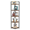 5-Tier Vintage Ladder Shelf Bookcase Storage Rack Stand Plants Display Bookshelf