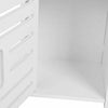 4 Tiers Modern Bathroom Furniture Cabinet Wood Slim Shelf Cupboard Storage Unit
