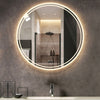 600mm Round Bathroom Mirror Smart LED Backlit Antifog Shower Room Mirror Memory