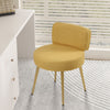 Makeup Stool Soft Pouffe Medium Backrest Dressing Table Vanity Chair Padded Seat