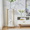 90cm Plant Stand 2/3-Tier Flower Holder Tall Side End Table with Golden Frame