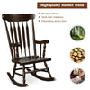 Outdoor Rocking Chair Wooden Porch Rocker High Back Chair Seat Garden Patio