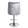 Crushed Velvet Bar Chair Swivel Kitchen Stool Barstool Armchair with Chrome Base