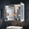 Bathroom Mirror Cabinet 630×650mm with LED Light Demister Shaver Socket Dimmable