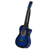 38in Beginner Acoustic Electric Cutaway Guitar with Case Premium Gloss Finish