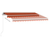 Freestanding Manual Retractable Awning 300x250 Orange/Brown V6P6