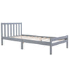 Merax Single Bed 3ft Solid Wooden Bed Frame Bedroom Furniture Adults/Kids 90x190