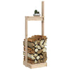 Solid Wood Pine Log Holder Rack Lumber Storage Carrier Multi Colours