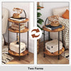Side Table Round Coffee Table with Storage Telephone Table Bedside Table