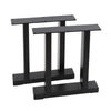 2X Industrial Metal Table Legs Steel Bench Frame Feet II Shape Furniture Legs UK