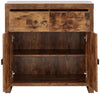 COMPACT SIDEBOARD MANGO CABINET CUPBOARD SHELVING STORAGE UNIT