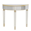 Mirrored Modern Style Home Furniture Half Moon Console Table Living Room Hallway