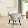 Upholstered Velvet Vanity Stool Makeup Padded Seat Dressing Table Chair Bedroom