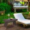 Folding Garden Rattan Side Coffee Table Outdoor Patio Square Desk Furniture