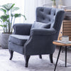 Orthopedic High Wing Back Chesterfield Queen Anne Chair Fireside Sofa Armchairs