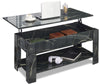 High Gloss Coffee Table With Storage Lift Top Up Wooden Living Room Furniture UK