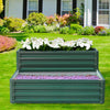 Garden Metal Raised Vegetable Planter Outdoor Flower Trough Herb Grow Bed Box