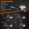 8 Level Magnetic Resistance Rowing Machine Folding Rower LCD Cardio Exercise QW