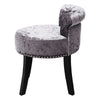 Velvet Fabric Vanity Stool Piano Makeup Seat Bedroom Dressing Table Chair Home