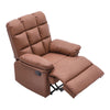 Adjustable PU Leather TV Armchair Sleeper Sofa Lounge Manual Recliner w/Footrest