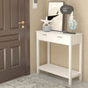 Console Table Wooden Entryway Side Table w/2 Drawers and Storage Shelf Vanity