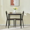 3 Pieces Kitchen Dining Room Table and Chairs Set of 2 Space Saving Dinette