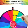 24" Color Prize Wheel Dry Erase Fortune Spinning Floor Stand Party Win Game