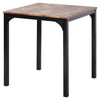 Dining Table and 2 Chairs Wooden Industrial Style Retro Kitchen Dining Table Set