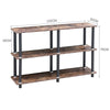 3 Tier 120CM Wood Bookcase Storage Shelving Unit Display Stand Shelf Office Home