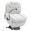 Recliner Chair Electric Lift Riser Massage Chair Recling Armchair Sofa White