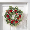 Large 18" Artificial Rose Wreath Door Spring Summer Garden Wreath Home Decor UK