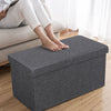 Folding Storage Ottoman w/Lift Top Bed End Bench w/80L Large Storage Space
