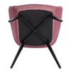1x Dining Chair Velvet Upholstered Chair Lounge Living Room Kitchen Cafe Home