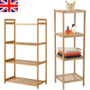 Multiple Layers Natural Bamboo Organizer Rack Storage Household Shelf Stand Unit