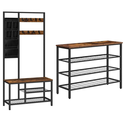 Shoe Rack Shoe Storage Organizer/Coat Rack Stand Entryway Storage Shelf
