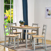 New Solid Wood Dining Table and 4 Chairs Set Home Kitchen Furniture 4 Colours