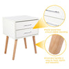 Modern Bedside Cabinet 2 Chest Of Drawers Bedroom Table Storage Furniture Unit