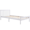 3ft Wooden Bed Frame Solid Pine Wood Single Size Bed White 90 x 190 cm NS