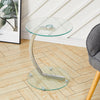 Tempered Glass Tea Coffee Table Side Small End Stand Teapoy Desk Metal Pedestal