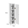 Bathroom Storage Cabinet Narrow Tissue Organizer Toilet Paper Shelf Freestanding