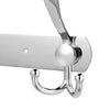 2 Pack Stainless Steel 15 Hooks Coat Clothes Door Holder Rack Hook Wall Hanger