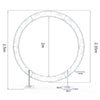 98.4inch Double Ring Circle Wedding Stand Photography Backdrop Floral Arch Frame