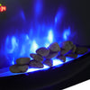 Thermostatic Multi Colour Flame Electric Fireplace LED Fire Wall Mounted Remote