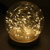 Small/Large Round Glass Ornament Display Dome Cloche Bell Jar with Wooden Base