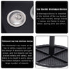 Outdoor Patio Furniture Rattan Ice Bucket Adjustable Bar Party Cooler Side Table