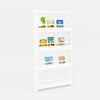 Kids Bookcase Wall-mounted Bookshelf Display Storage Rack With 4 Tier Shelves